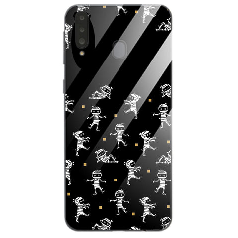 Halloween Skull Tempered Glass Phone Case for Samsung