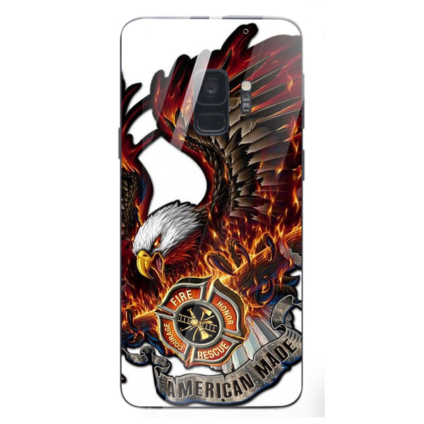 Eagle Tempered Glass Phone Case for Samsung Galaxy S9