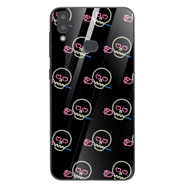Halloween Skull Tempered Glass Phone Case for Samsung Galaxy A10S