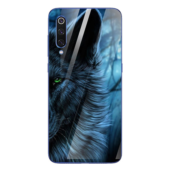 Wolf Eyes Tempered Glass Phone Case for Xiaomi Mi 9 SE