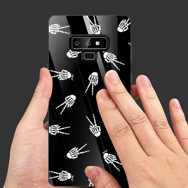 Halloween Skull Tempered Glass Phone Case for Samsung Galaxy Note 9