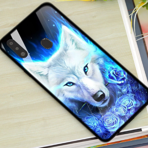 Wolf Eyes Tempered Glass Phone Case for Samsung