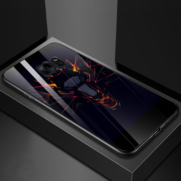 Wolf Eyes Tempered Glass Phone Case for Samsung Galaxy S7