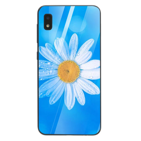Beautiful Flowers Tempered Glass Phone Case for Samsung Galaxy A10