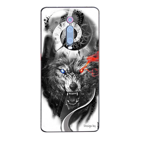 Wolf Eyes Tempered Glass Phone Case for Xiaomi Redmi K20 Pro