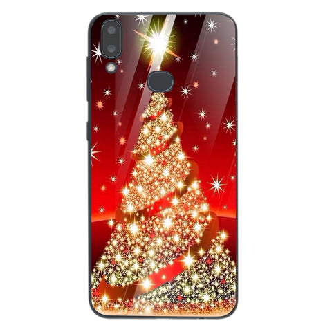 Merry Chrismas Tempered Glass Phone Case for Samsung Galaxy A10S