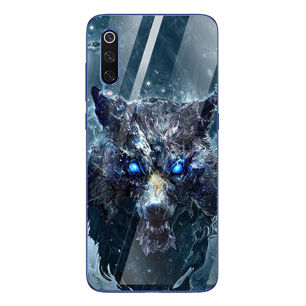 Wolf Eyes Tempered Glass Phone Case for Xiaomi Mi 9 SE