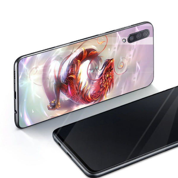 Dragon Tempered Glass Phone Case for Samsung Galaxy A70