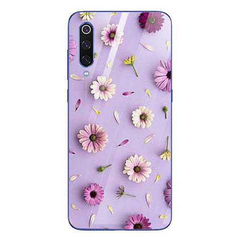 Beautiful Flowers Tempered Glass Phone Case for Xiaomi Mi 9 SE