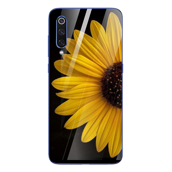 Beautiful Flowers Tempered Glass Phone Case for Xiaomi Mi 9 SE