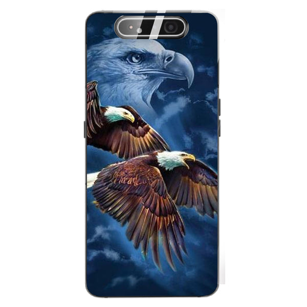 Eagle Tempered Glass Phone Case for Samsung Galaxy A80