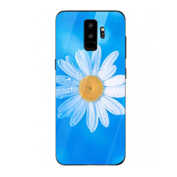 Beautiful Flowers Tempered Glass Phone Case for Samsung Galaxy S9 Plus