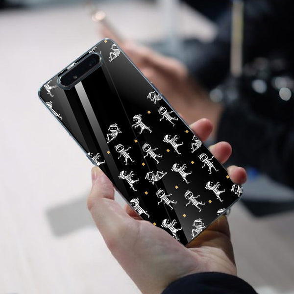 Halloween Skull Tempered Glass Phone Case for Samsung Galaxy A80