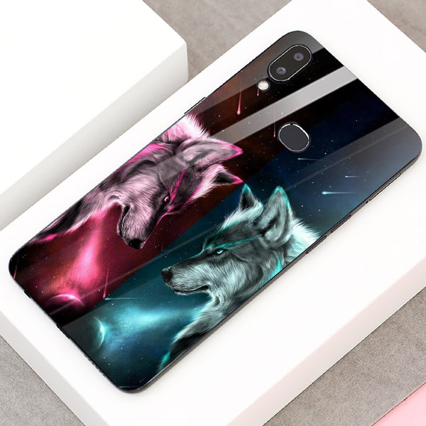Wolf Eyes Tempered Glass Phone Case for Samsung Galaxy A10S