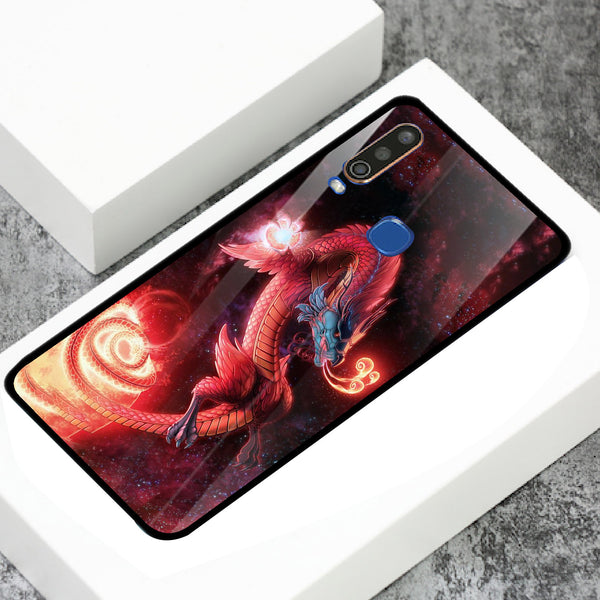 Dragon Tempered Glass Phone Case for Vivo Y17