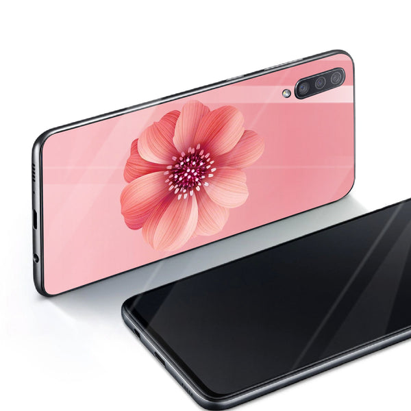 Beautiful Flowers Tempered Glass Phone Case for Samsung Galaxy A70