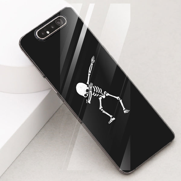 Halloween Skull Tempered Glass Phone Case for Samsung Galaxy A80