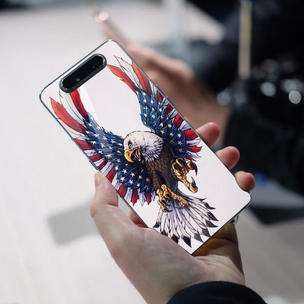 Eagle Tempered Glass Phone Case for Samsung Galaxy A80