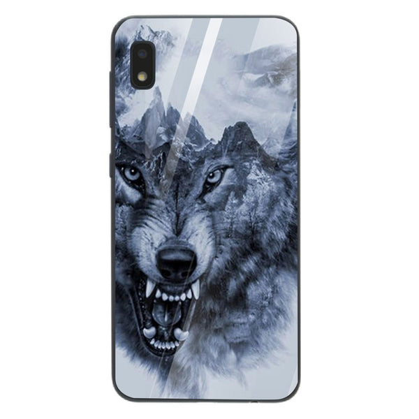 Wolf Eyes Tempered Glass Phone Case for Samsung Galaxy A10
