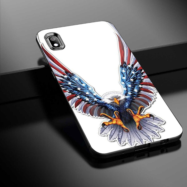 Eagle Tempered Glass Phone Case for Samsung Galaxy A10