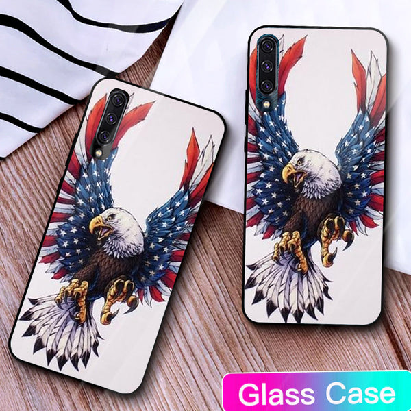 Eagle Tempered Glass Phone Case for Samsung Galaxy A50S