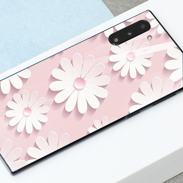 Beautiful Flowers Tempered Glass Phone Case for Samsung Galaxy Note 10