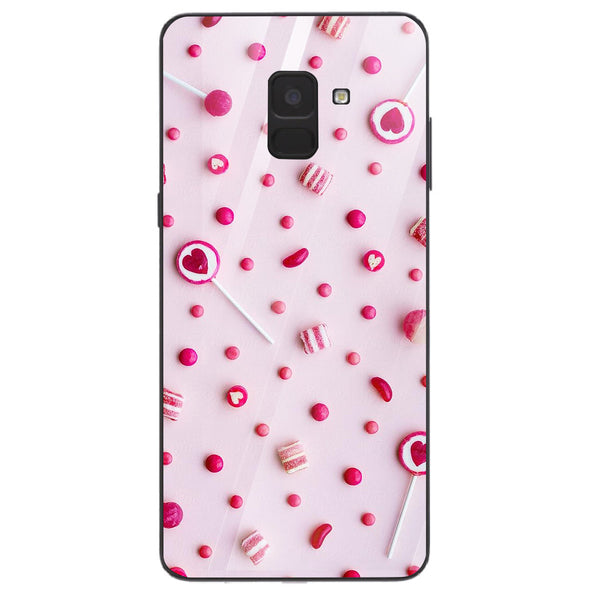 Beautiful Flowers Tempered Glass Phone Case for Samsung Galaxy A8 Plus