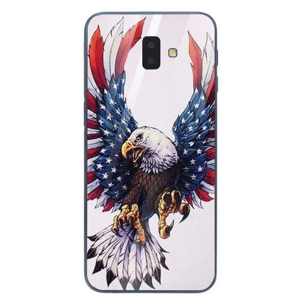 Eagle Tempered Glass Phone Case for Samsung Galaxy J6 Plus
