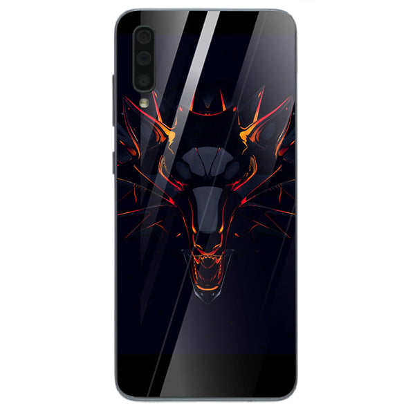 Wolf Eyes Tempered Glass Phone Case for Samsung Galaxy A70