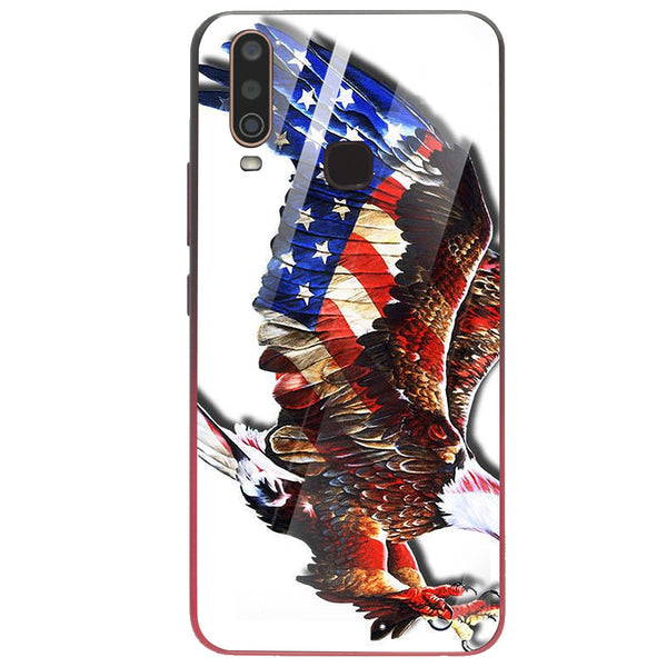 Eagle Tempered Glass Phone Case for Vivo Y17