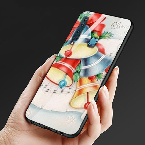 Merry Chrismas Tempered Glass Phone Case for Samsung Galaxy A9 2018