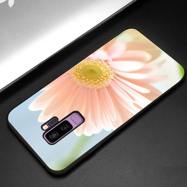 Beautiful Flowers Tempered Glass Phone Case for Samsung Galaxy S9 Plus