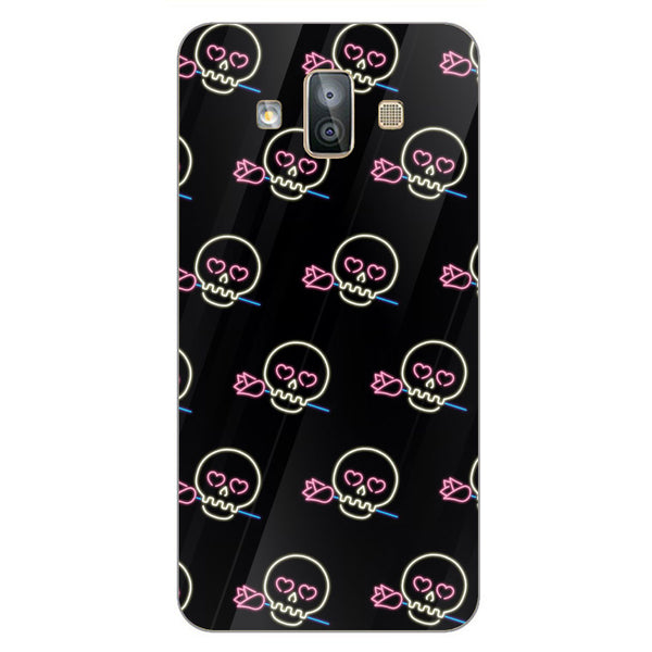 Halloween Skull Tempered Glass Phone Case for Samsung Galaxy J7 Duo