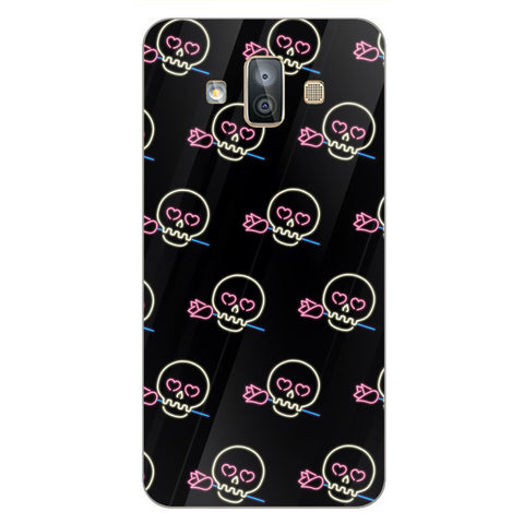 Halloween Skull Tempered Glass Phone Case for Samsung Galaxy J7 Duo