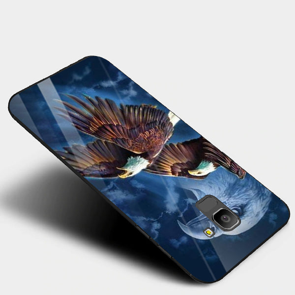 Eagle Tempered Glass Phone Case for Samsung Galaxy J6 2018