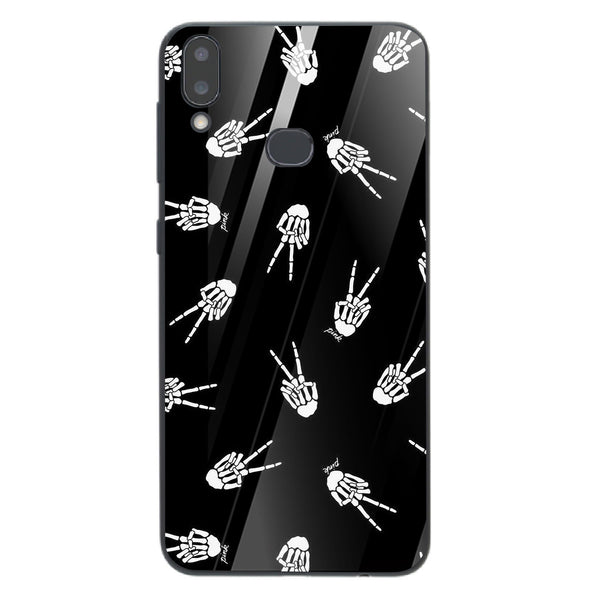 Halloween Skull Tempered Glass Phone Case for Samsung Galaxy A10S