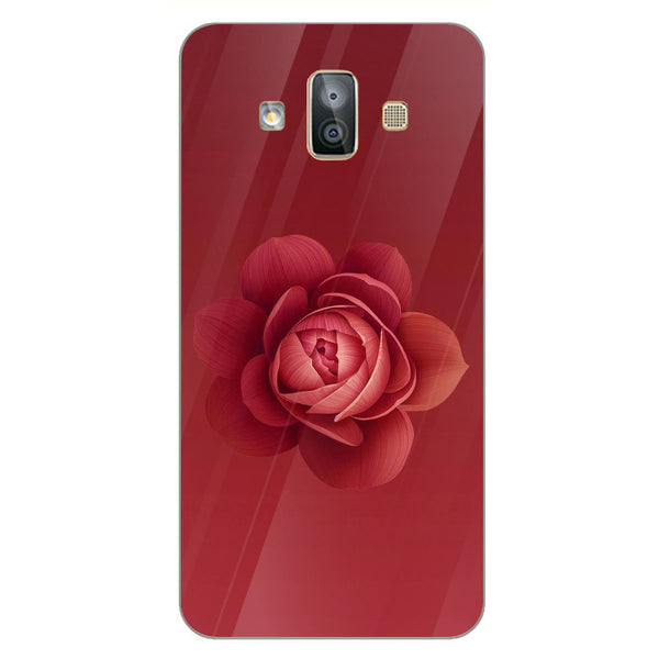 Beautiful Flowers Tempered Glass Phone Case for Samsung Galaxy J7 Duo