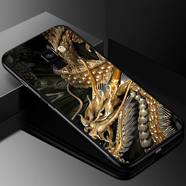 Dragon Tempered Glass Phone Case for Samsung Galaxy A8 Plus