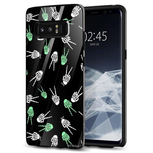 Halloween Skull Tempered Glass Phone Case for Samsung Galaxy Note 8