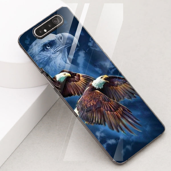 Eagle Tempered Glass Phone Case for Samsung Galaxy A80