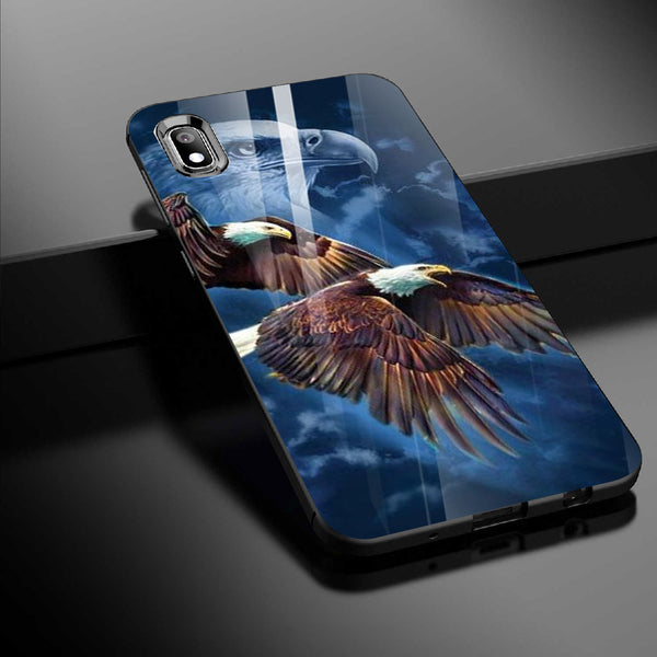 Eagle Tempered Glass Phone Case for Samsung Galaxy A10