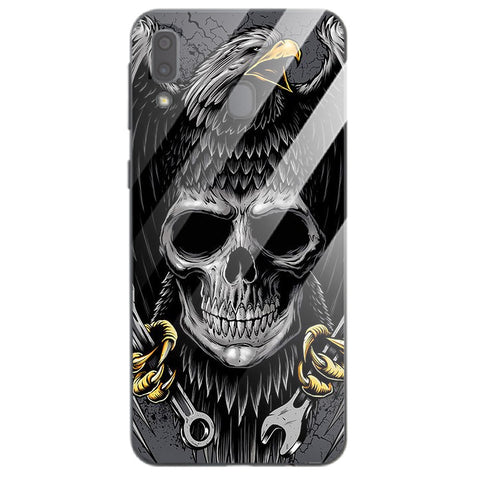 Eagle Tempered Glass Phone Case for Samsung Galaxy M20
