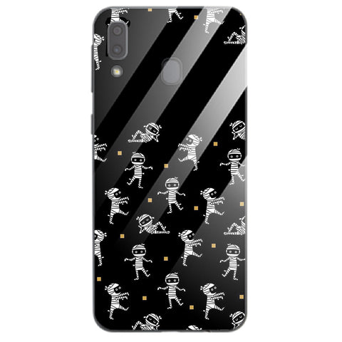 Halloween Skull Tempered Glass Phone Case for Samsung Galaxy A40