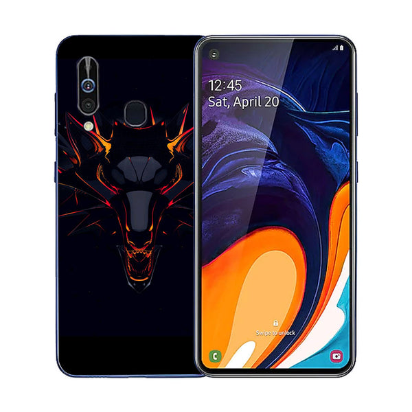 Wolf Eyes Tempered Glass Phone Case for Samsung Galaxy A60