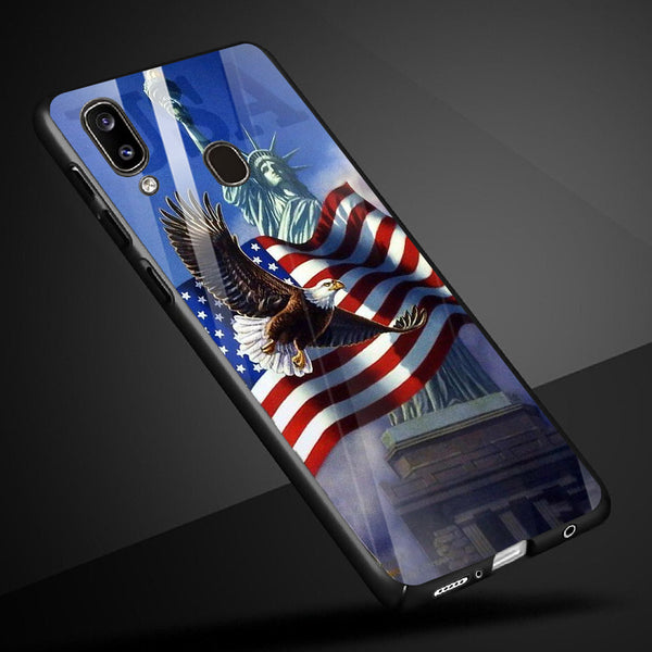 Eagle Tempered Glass Phone Case for Samsung Galaxy A40