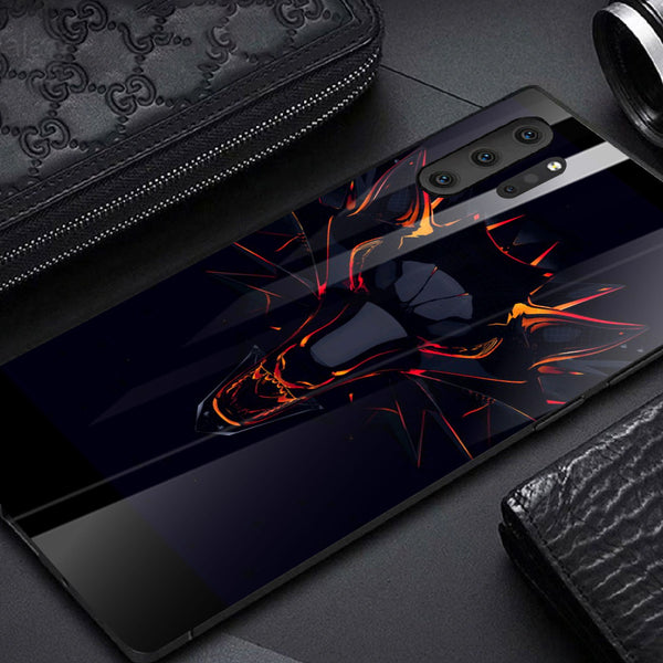 Wolf Eyes Tempered Glass Phone Case for Samsung Galaxy Note 10 Plus