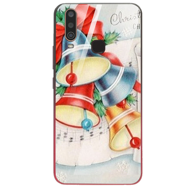 Merry Chrismas Tempered Glass Phone Case for Vivo Y17