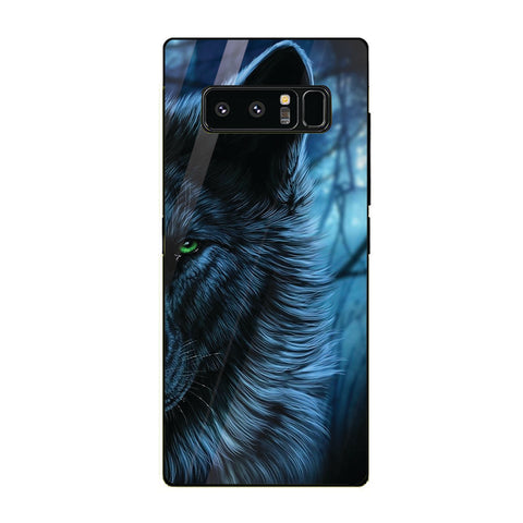 Wolf Eyes Tempered Glass Phone Case for Samsung Galaxy Note 8