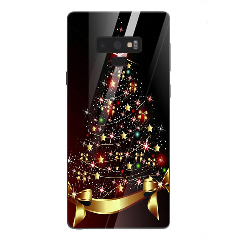 Merry Chrismas Tempered Glass Phone Case for Samsung Galaxy Note 9