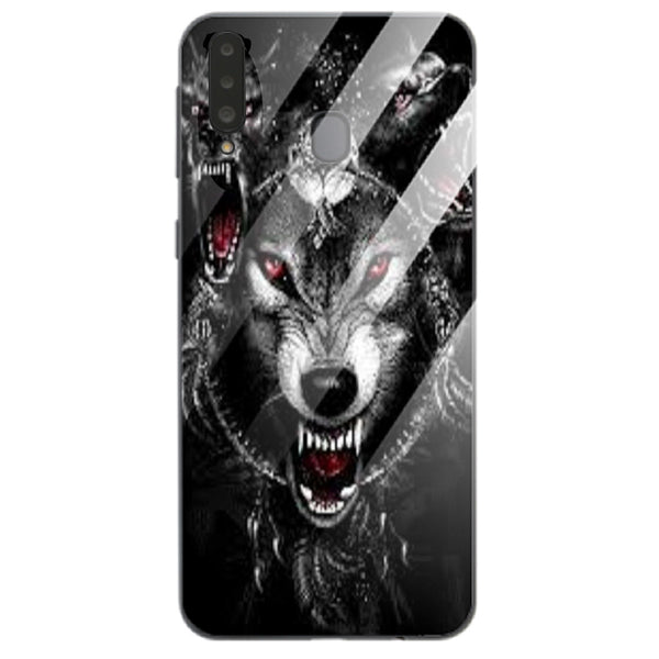 Wolf Eyes Tempered Glass Phone Case for Samsung